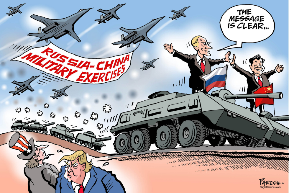 Russia-china military drill