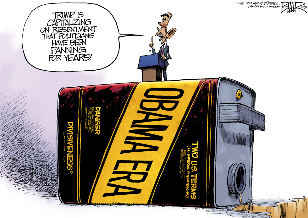  OBAMA IGNORES OBAMA by Nate Beeler