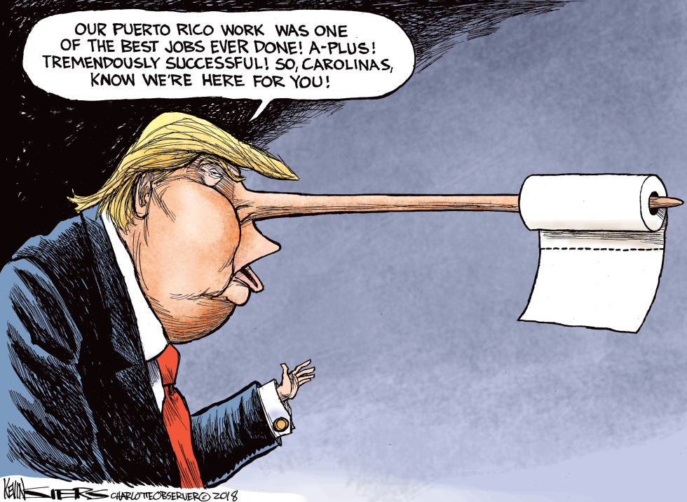  TRUMP'S HURRICANE RESPONSE by Kevin Siers