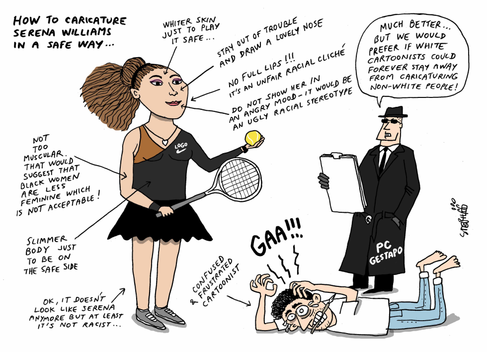 How to draw Serena Williams