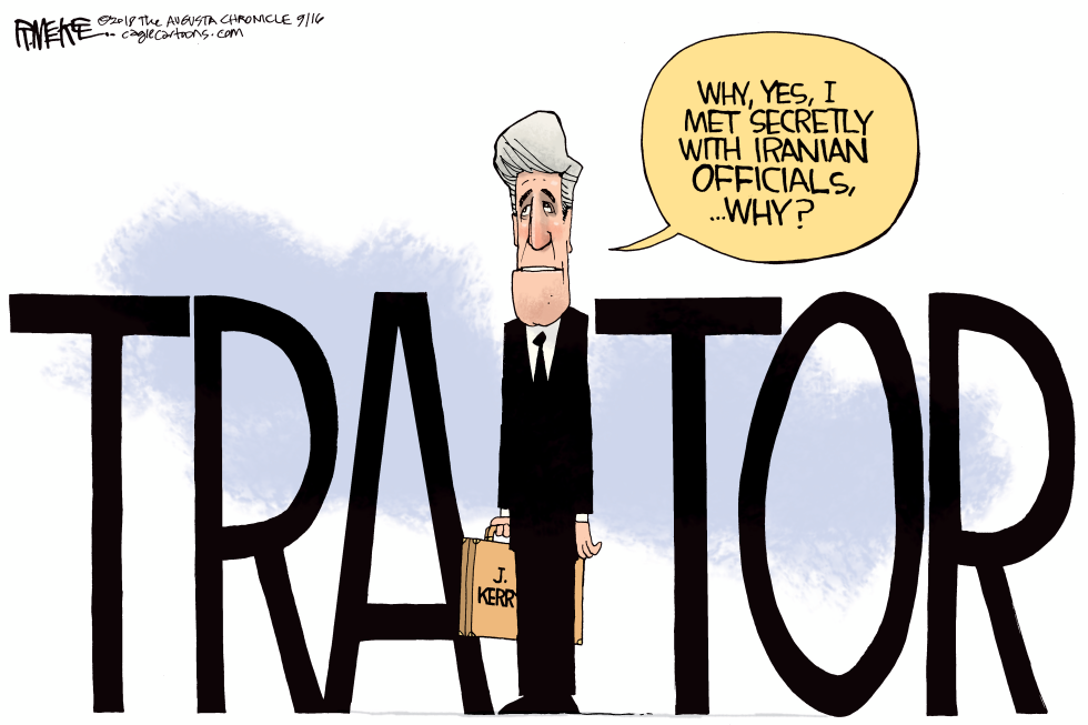  JOHN KERRY TRAITOR by Rick McKee