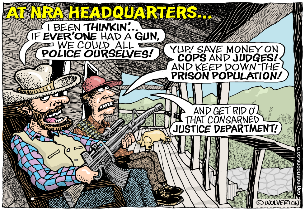  NRA VIGILANTE JUSTICE by Wolverton