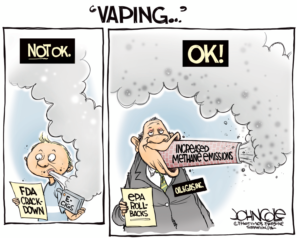 Good and bad vaping