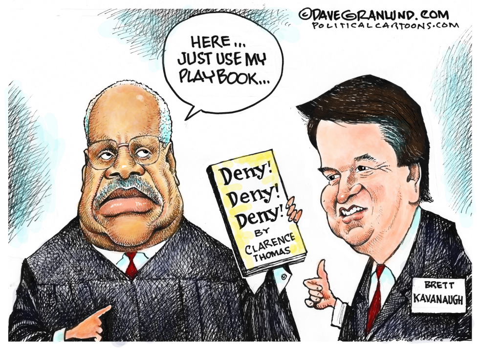  BRETT KAVANAUGH AND CLARENCE THOMAS by Dave Granlund