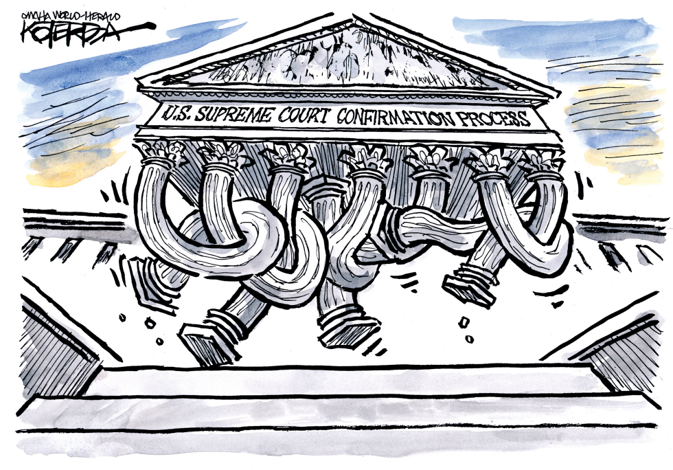  SCOTUS TIED IN KNOTS by Jeff Koterba