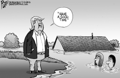 TRUMPS FLOOD EMPHATY by Bruce Plante