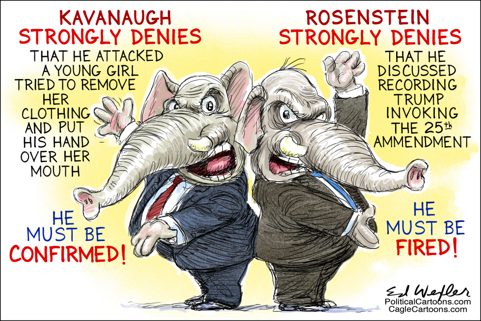 CORRECTION Kavanaugh and Rosenstein Deny