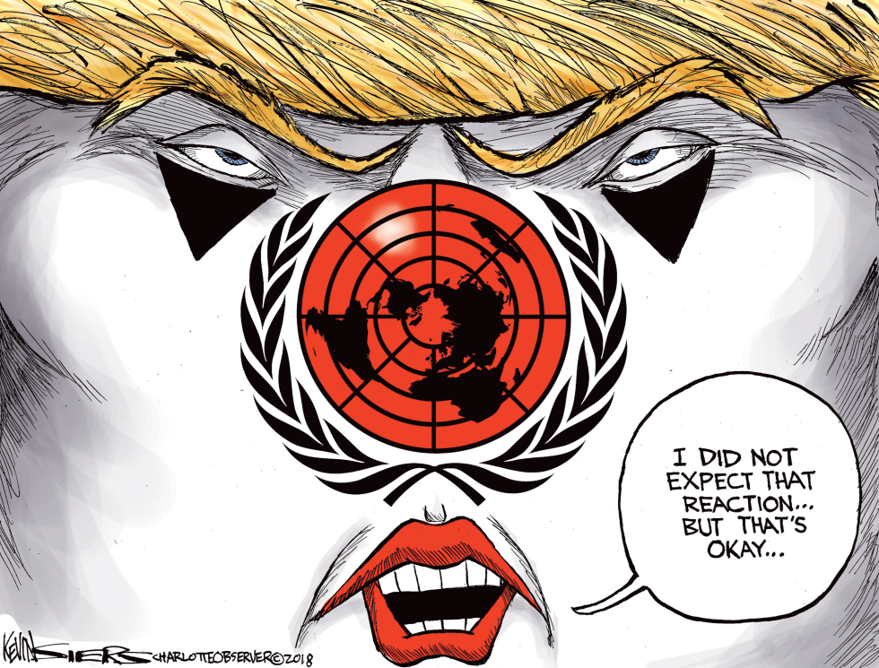  TRUMP AT UN by Kevin Siers