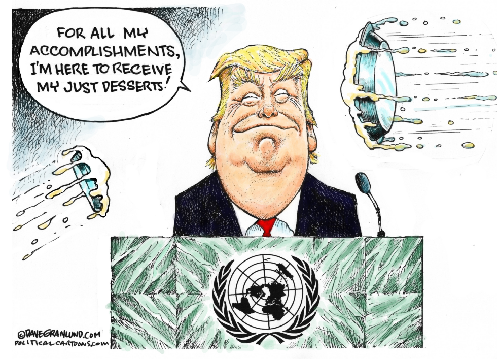 Trump UN laughs