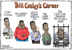 COSBY'S CAREER by Joe Heller