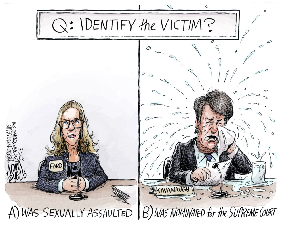  FORD AND KAVANAUGH by Adam Zyglis