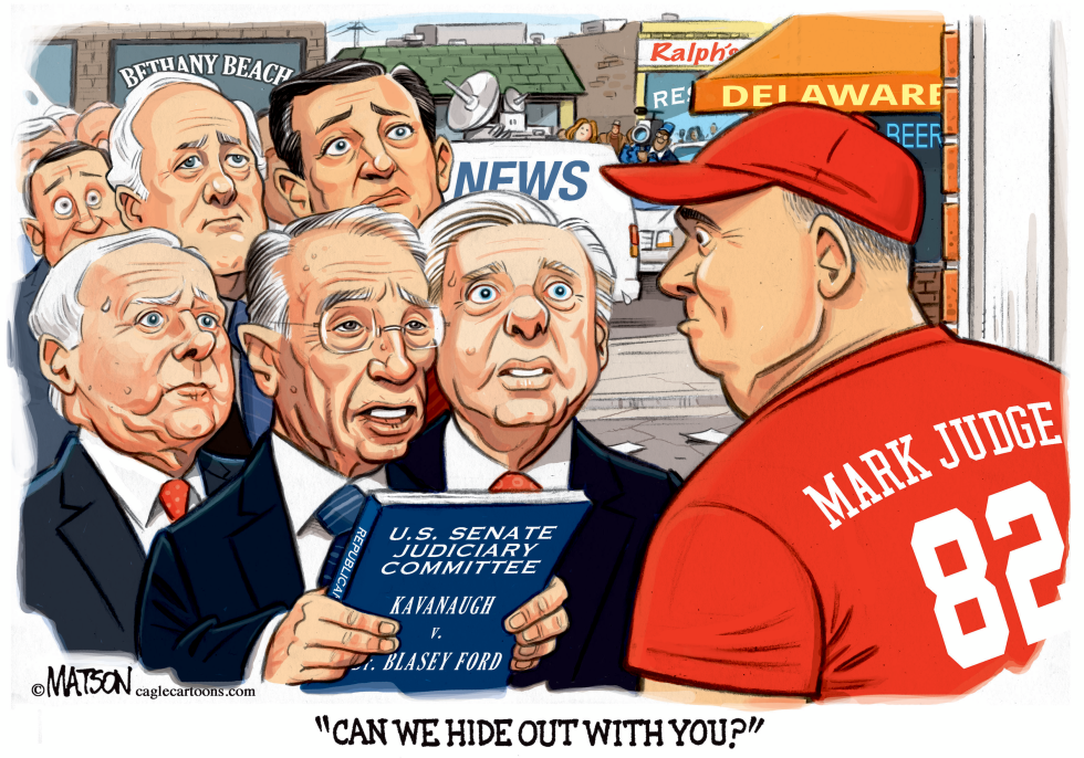  REPUBLICAN SENATORS ASK TO HIDE OUT WITH MARK JUDGE by RJ Matson