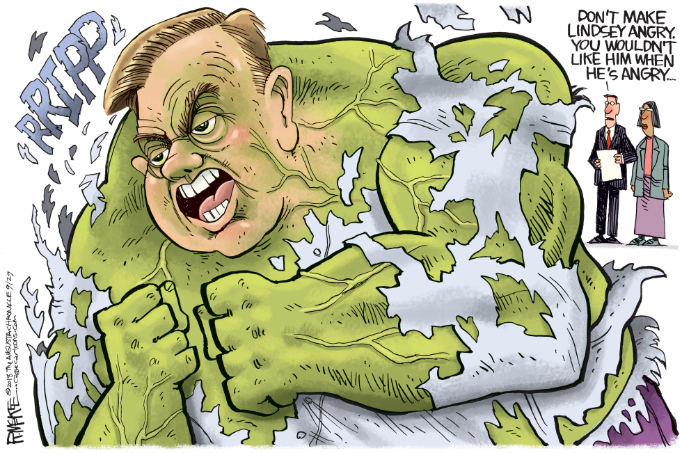Lindsey Graham depicted as raging Hulk amid Kavanaugh hearings