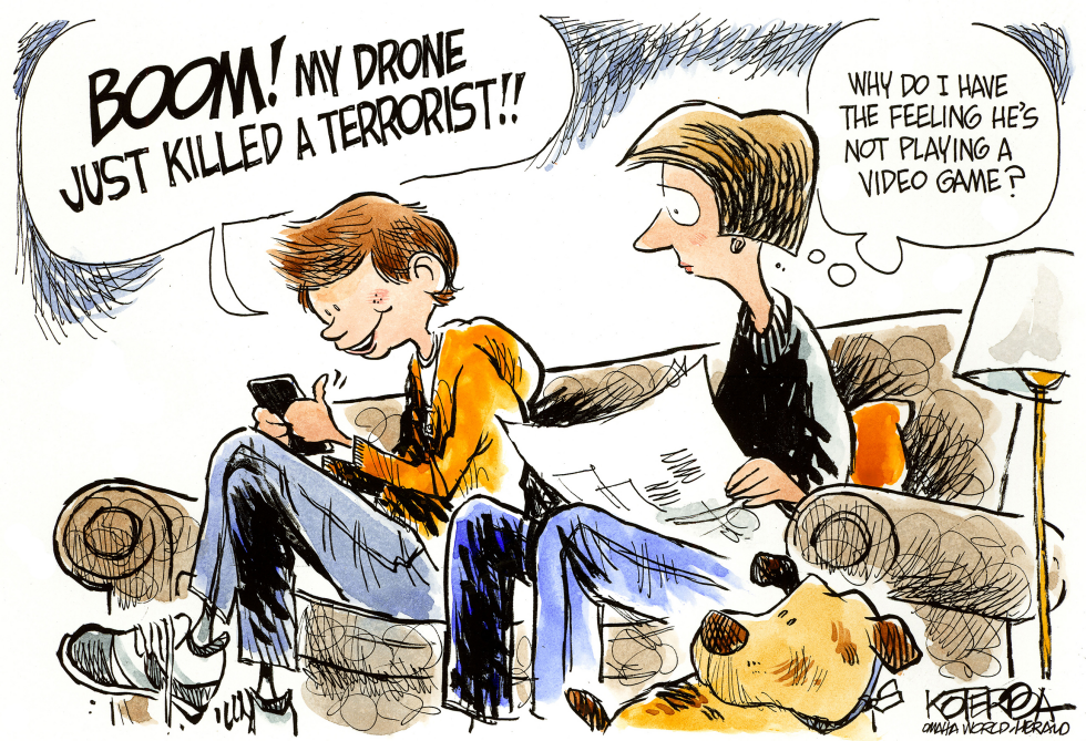  TO DRONE OR NOT TO DRONE by Jeff Koterba