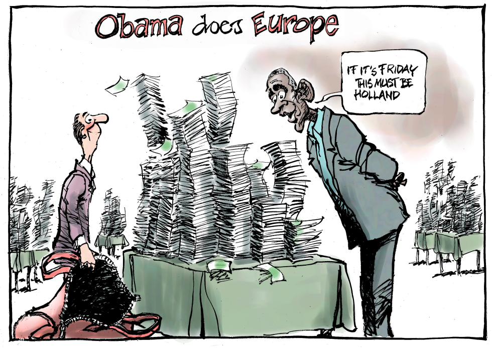  OBAMA DOES EUROPE by Jos Collignon