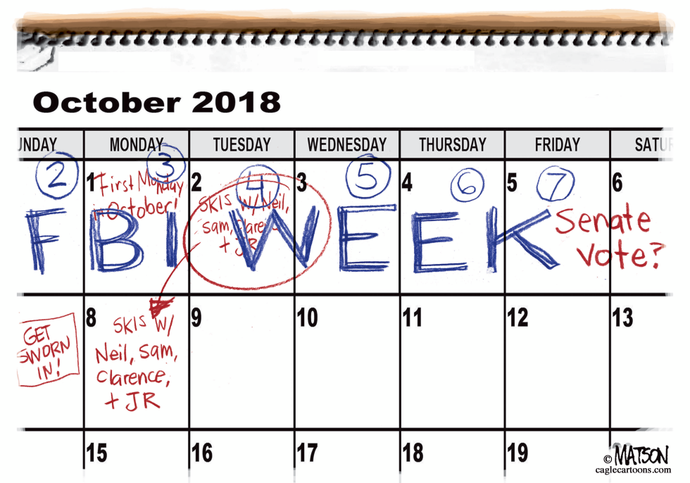 Current Kavanaugh Calendar