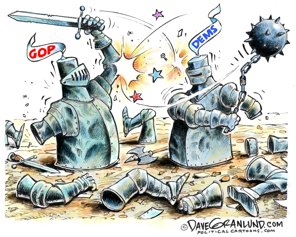  POLITICAL BASHING by Dave Granlund