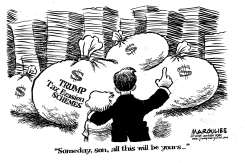 TRUMP AND HIS FATHER by Jimmy Margulies