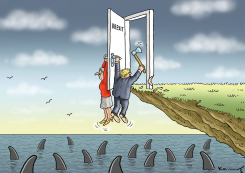 THERESA AND BORIS BREXIT by Marian Kamensky