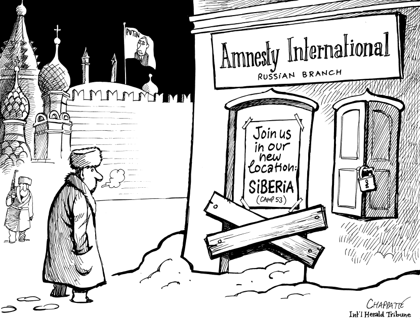 PUTIN CRACKS DOWN ON NGOs