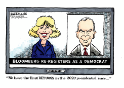 BLOOMBERG RE-REGISTERS AS A DEMOCRAT  by Jimmy Margulies