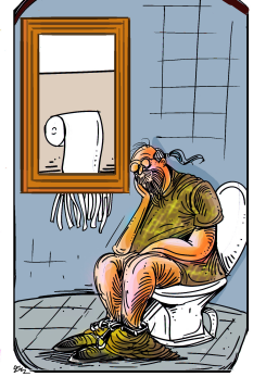 TOILET PAPER SHREDS by Oguz Gurel