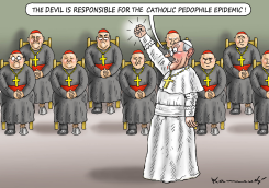 POPE AND THE DEVIL by Marian Kamensky