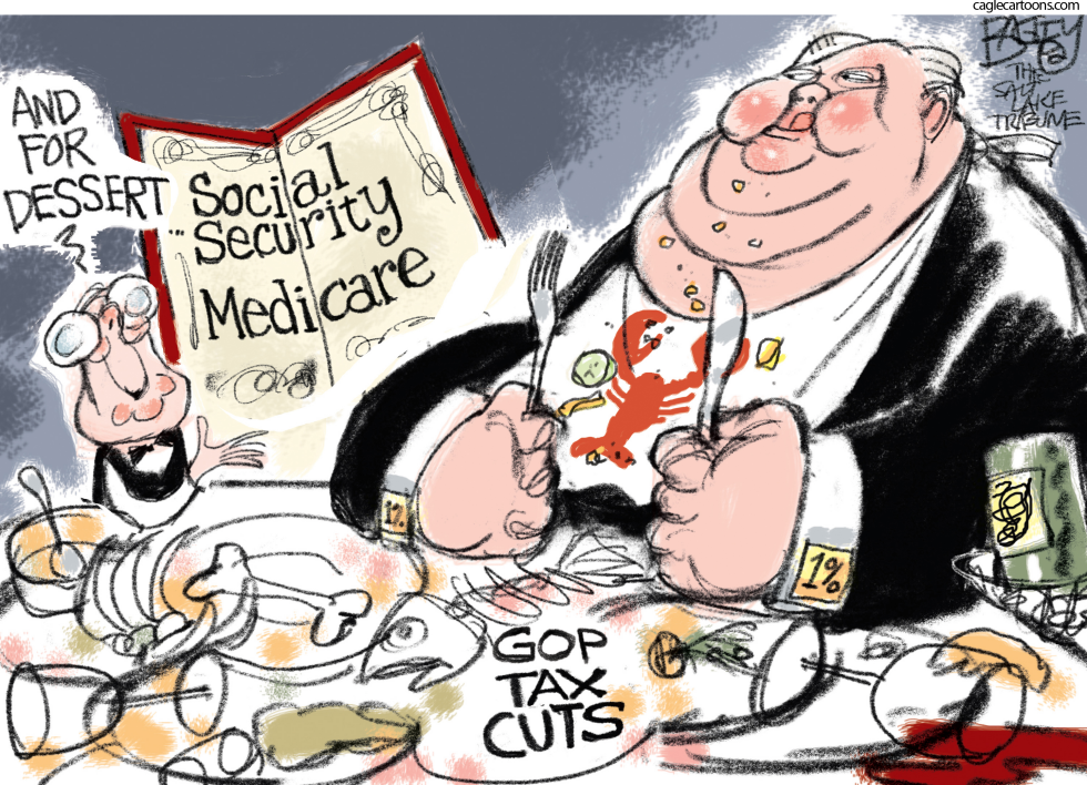  EAT THE POOR by Pat Bagley