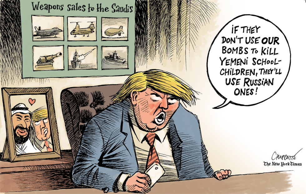  THE US AND THEIR SAUDI FRIENDS by Patrick Chappatte