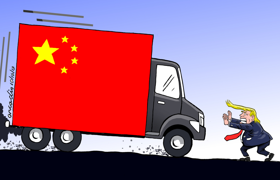 Trump tratando de detener China