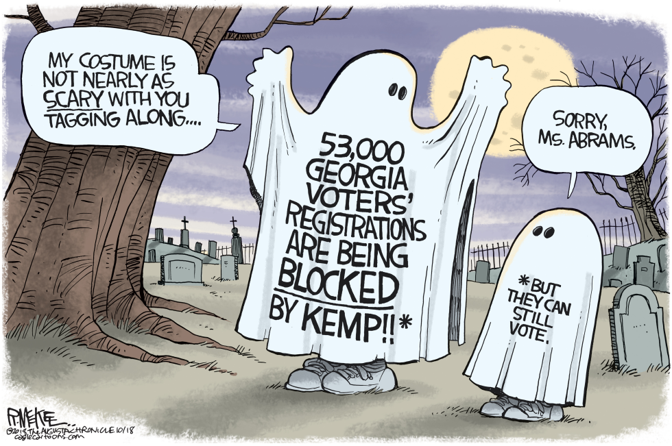  LOCAL STACEY ABRAMS GHOST by Rick McKee