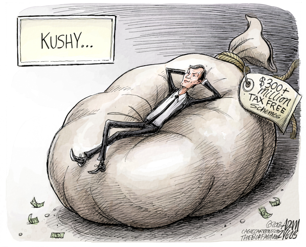  JARED KUSHNER TAXES by Adam Zyglis