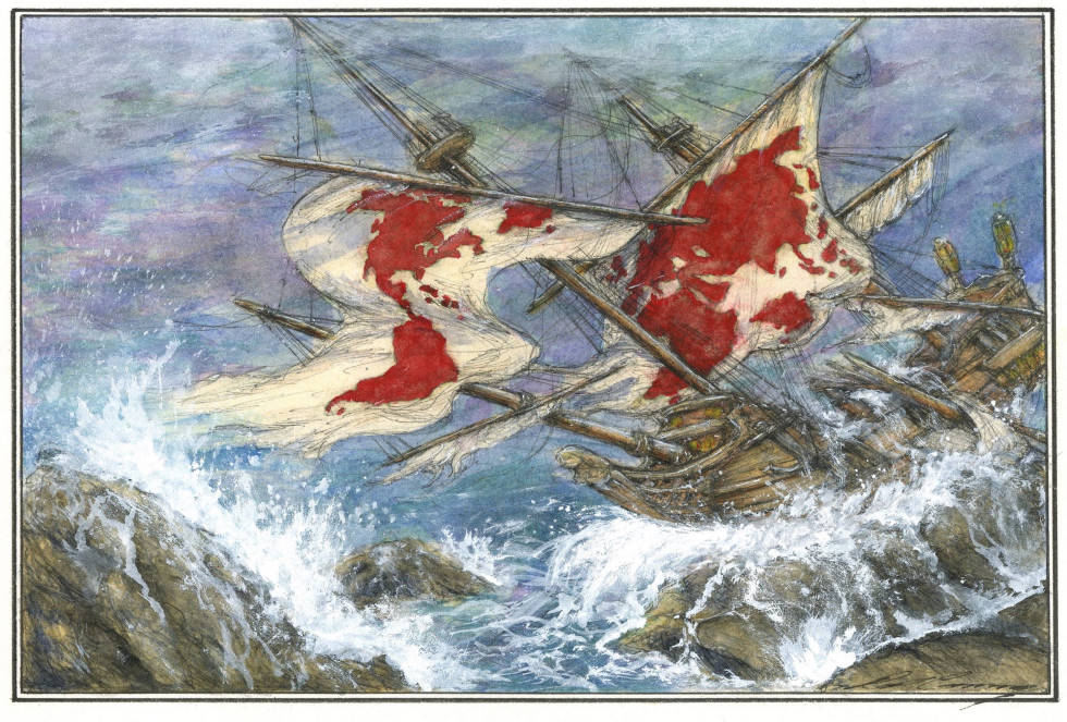 World Ship on the Rocks