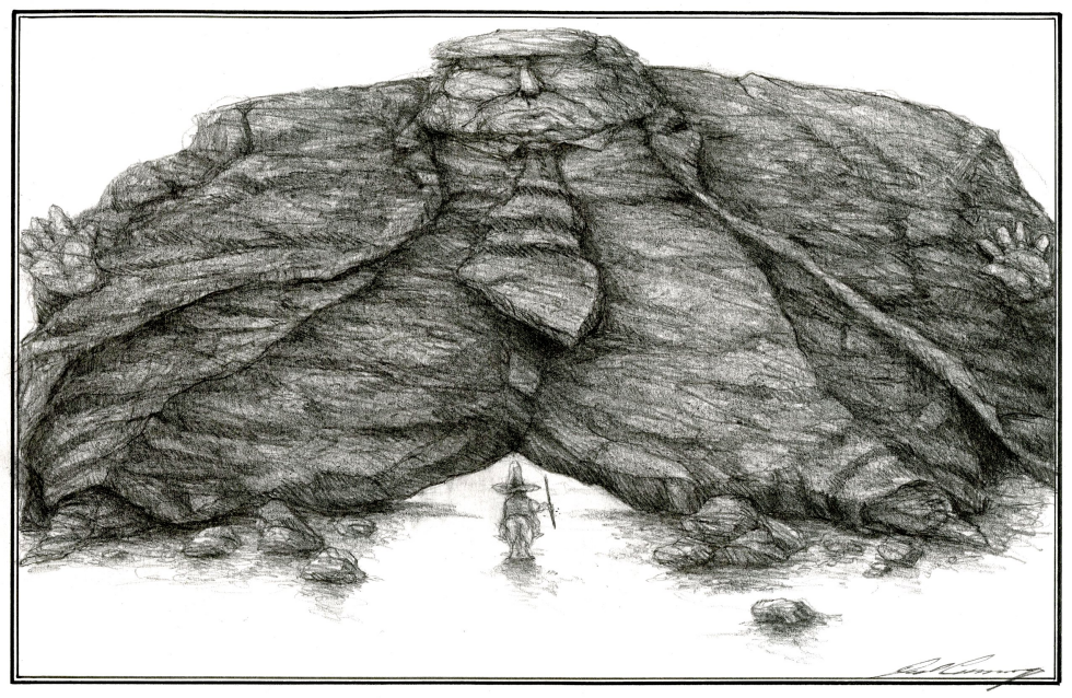 Donald Trump as a stone wall