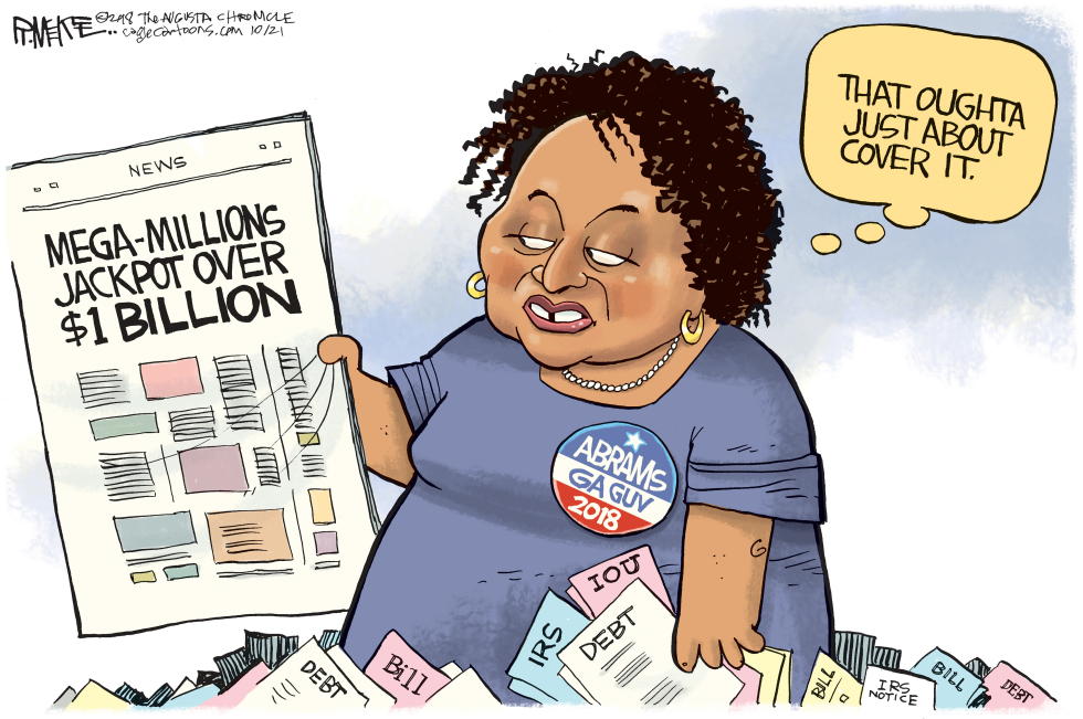  LOCAL STACEY ABRAMS MEGA MILLIONS by Rick McKee