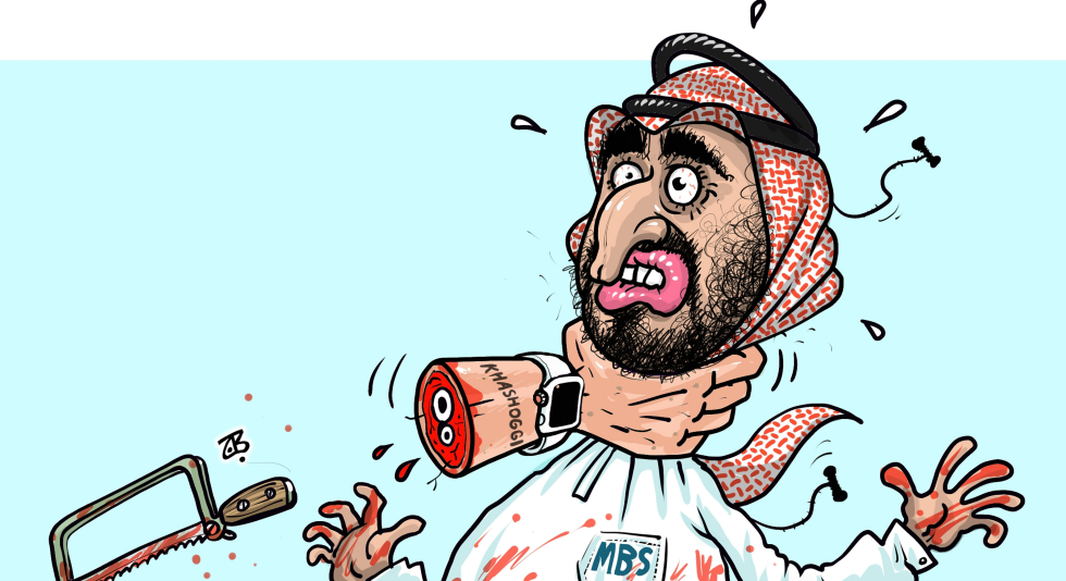 Khashoggi's hand