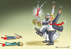 DUELING DUO by Marian Kamensky