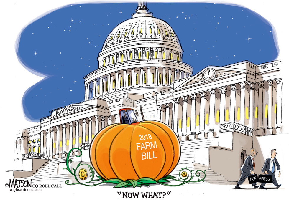  FARM BILL TURNS INTO PUMPKIN by RJ Matson