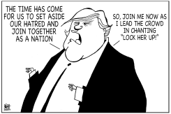 TRUMP THE UNITER, B/W by Randy Bish