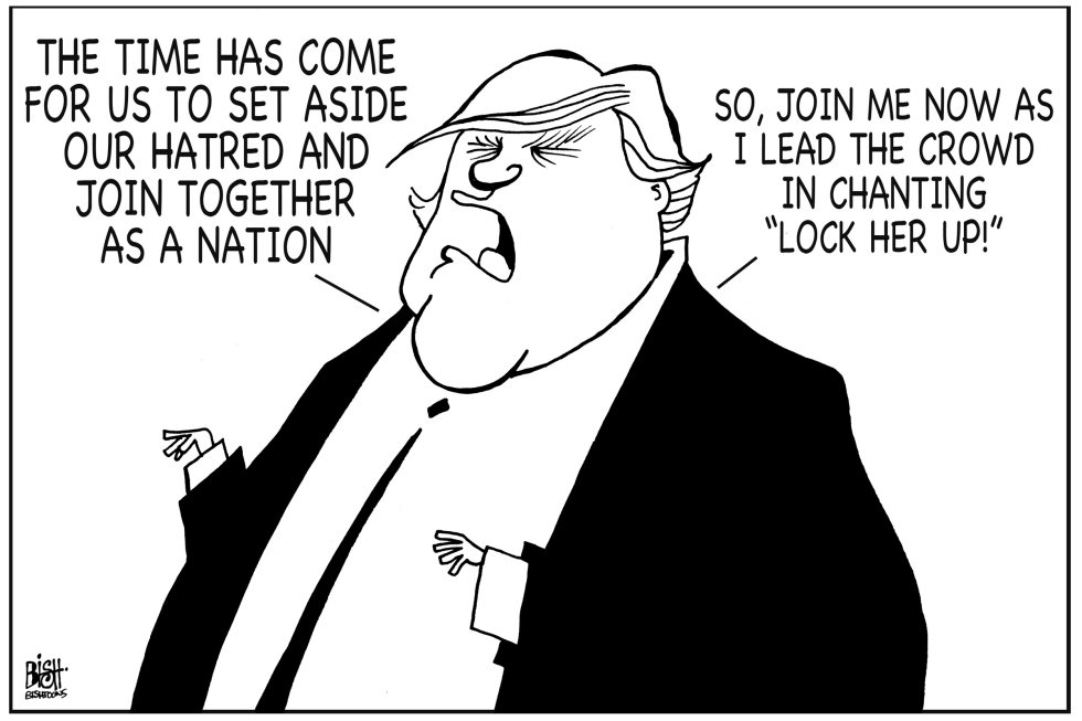 TRUMP THE UNITER, B/W