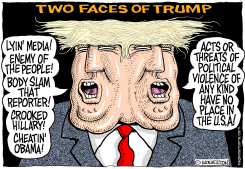 TWO FACES OF TRUMP by Monte Wolverton