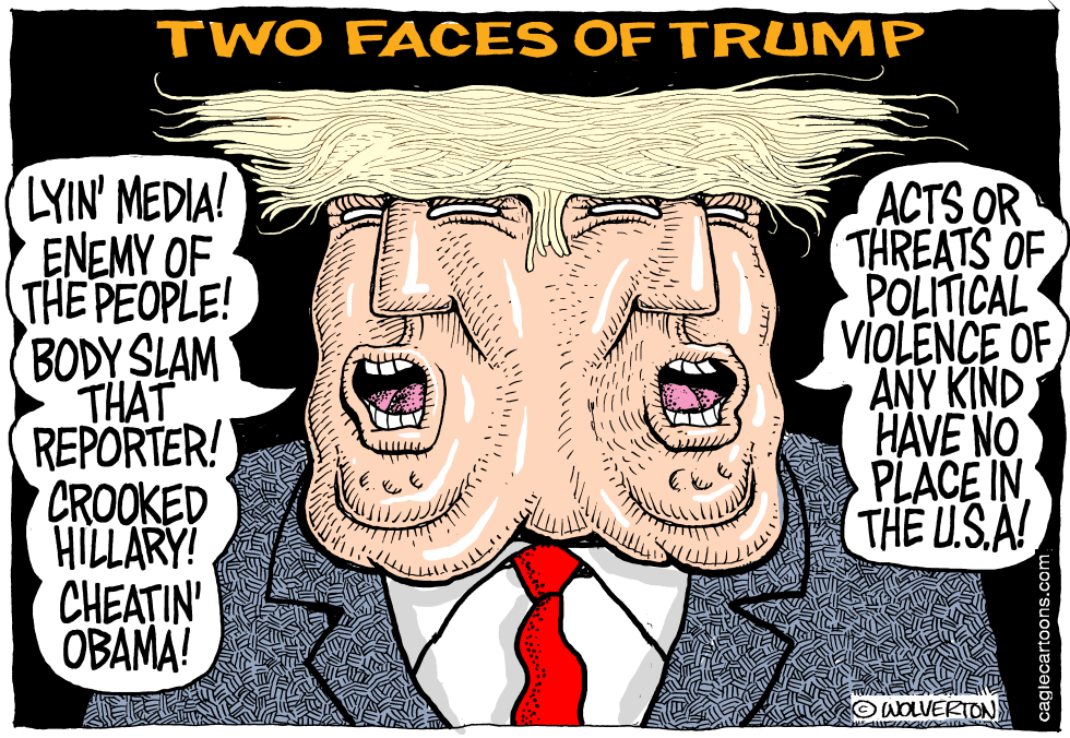  TWO FACES OF TRUMP by Wolverton