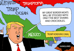 TRUMP ON MIGRANT CARAVAN by Jeff Darcy