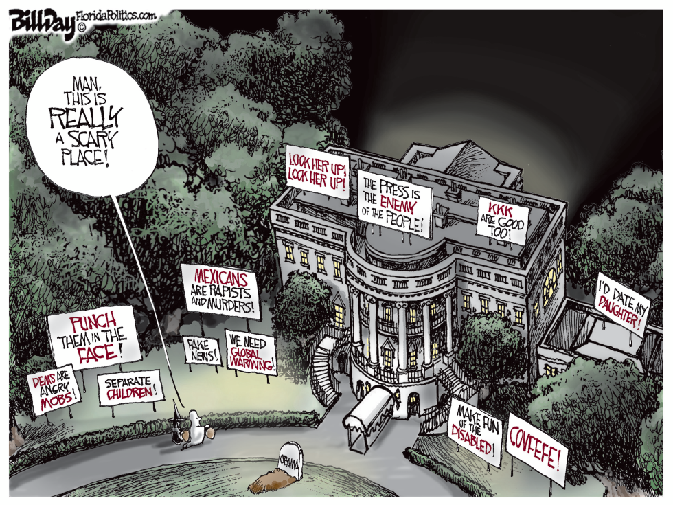  WHITE HOUSE - SCARY PLACE by Bill Day