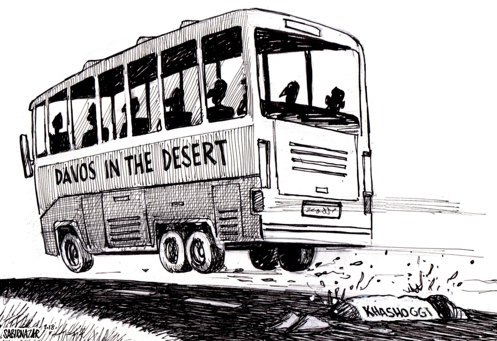  DAVOS IN THE DESERT by Sabir Nazar