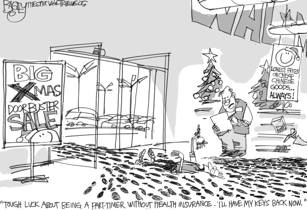  WAL-MART HOLIDAY STAMPEDE by Pat Bagley