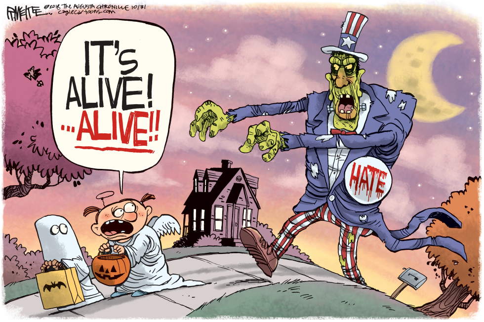  HALLOWEEN HATE by Rick McKee