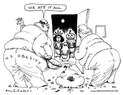 HALLOWEEN OBESITY by Sandy Huffaker