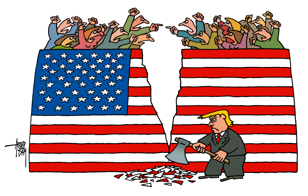 Trump splitting America