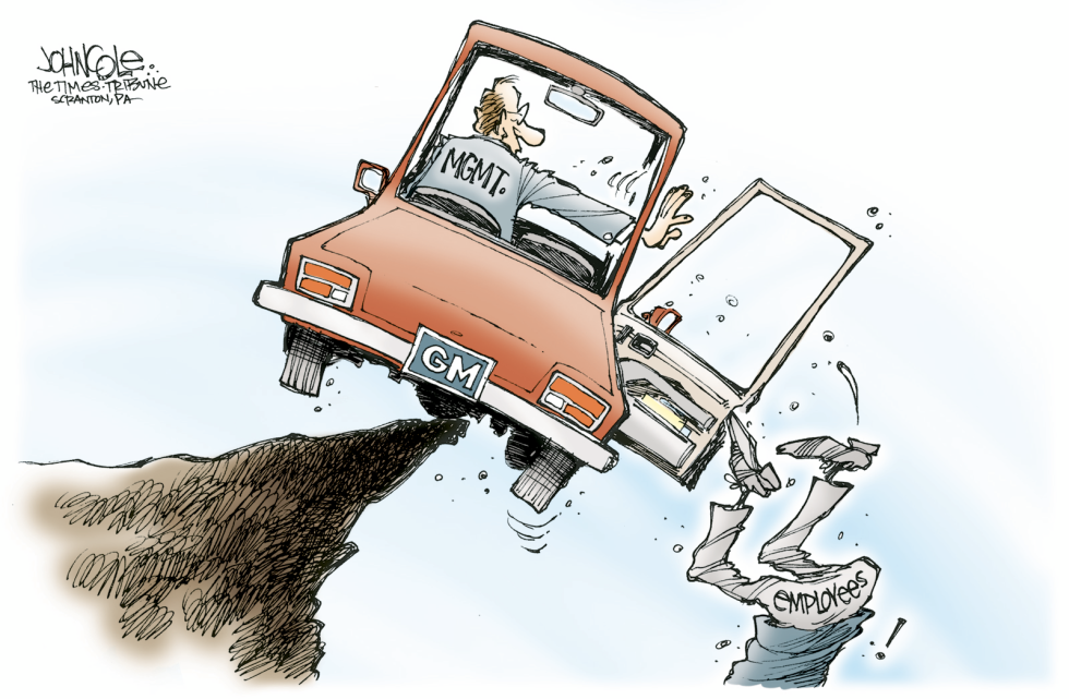 GM layoffs -- color